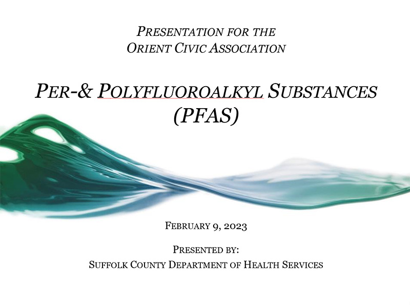 Information Sessions about Expanded PFAS Water Survey